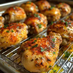 Zesty Lemon Herb Roasted Chicken Drumsticks