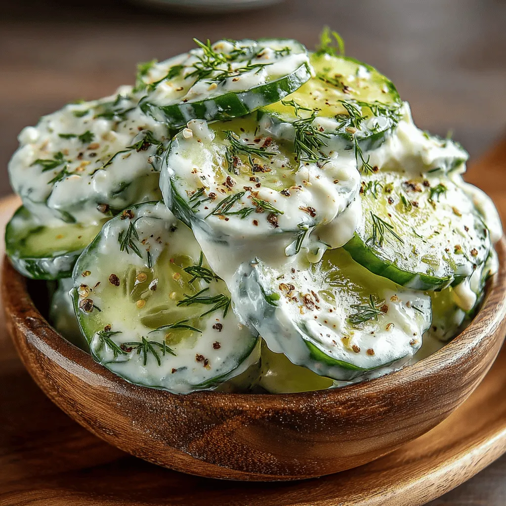 As the warm weather beckons us outdoors, nothing is more refreshing than a crisp, cool salad. The Refreshing Creamy Cucumber Dill Salad is the perfect dish to satisfy your cravings during those sunny days. This delightful recipe combines the crunchy texture of fresh cucumbers with a rich, creamy dressing, making it an ideal side dish for barbecues, picnics, or as a light main course. Its vibrant flavors and appealing presentation make it a favorite among summer salads, catering to both the palate and the eye.
