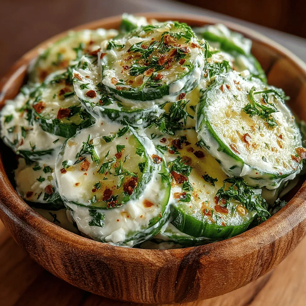 As the warm weather beckons us outdoors, nothing is more refreshing than a crisp, cool salad. The Refreshing Creamy Cucumber Dill Salad is the perfect dish to satisfy your cravings during those sunny days. This delightful recipe combines the crunchy texture of fresh cucumbers with a rich, creamy dressing, making it an ideal side dish for barbecues, picnics, or as a light main course. Its vibrant flavors and appealing presentation make it a favorite among summer salads, catering to both the palate and the eye.