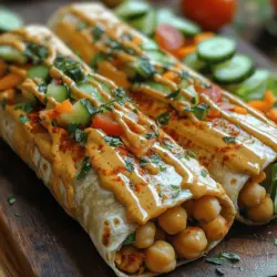 Smoky Harissa Chickpea Wraps: A Flavorful Journey