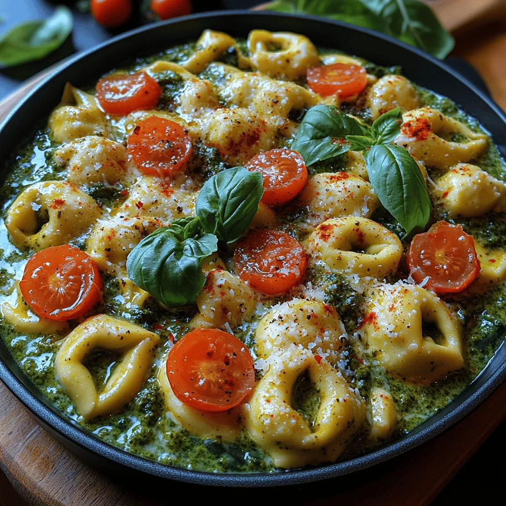 Creamy pasta dishes have a special way of captivating our senses, offering a comforting blend of flavors and textures that can transport us to a cozy Italian trattoria with every bite. Among the myriad of pasta recipes that grace our tables, Creamy Pesto Tortellini Skillet stands out as a delightful combination of rich creaminess and vibrant herbaceous notes. This dish not only delivers an irresistible flavor profile but also presents a quick and easy solution for those busy weeknights or special occasions when you want to impress without spending hours in the kitchen. With its minimal prep time and straightforward cooking process, Creamy Pesto Tortellini Skillet embodies the essence of delicious comfort food that doesn’t compromise on taste or quality.