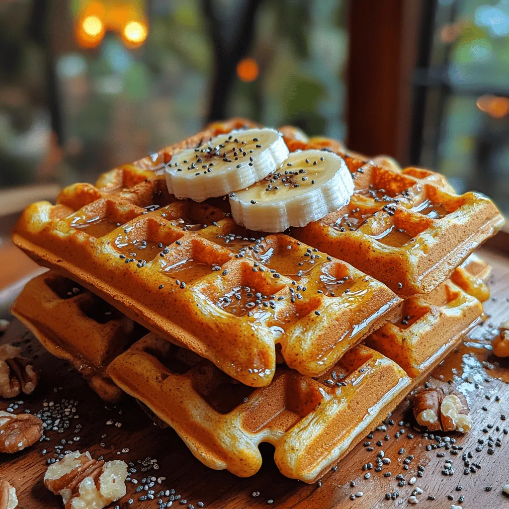 In the world of breakfast options, waffles hold a special place for their versatility and delightful crunch. They can be sweet or savory, topped with fruits, nuts, or syrups, making them an ideal canvas for a variety of flavors. If you're looking for a nutritious twist on this beloved breakfast staple, Healthy Pumpkin Oat Waffles are the perfect choice. These waffles are not only delicious but also packed with wholesome ingredients that satisfy your cravings while providing essential nutrients. They make for an excellent meal at any time of the day, whether served during a cozy breakfast, a delightful brunch, or even as a quick snack.