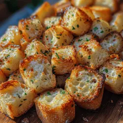 In the world of culinary delights, it's often the simplest recipes that leave the most lasting impression. Crunchy Garlic Butter Croutons are a perfect example of this philosophy. With their delightful crunch and rich garlic flavor, these croutons elevate salads, soups, and even snacking experiences. They are not just a garnish; they can transform a mundane meal into a gourmet experience, adding texture and flavor that can elevate any dish. Beyond their taste, the appeal of these croutons lies in their ease of preparation and the opportunity they provide for customization according to personal tastes.