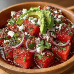As summer approaches, many of us crave lighter, more refreshing dishes that capture the essence of the season. One standout option is the Zesty Chili Lime Watermelon Salad, a vibrant and colorful dish that embodies the spirit of summer with its bright hues and invigorating flavors. Imagine biting into juicy, sweet watermelon, perfectly complemented by the tangy zest of lime and the spicy kick of jalapeño. This salad not only tantalizes the taste buds but also provides a feast for the eyes, making it an ideal centerpiece for summer gatherings, picnics, or even a light, healthy snack on a hot day.