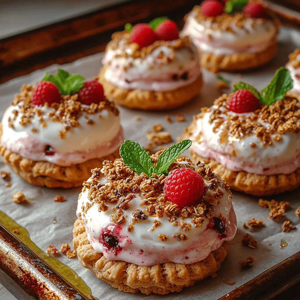 As the temperatures rise and the days grow longer, the desire for refreshing and satisfying desserts intensifies. Enter the Frozen Yogurt Raspberry Sandwiches, a delightful combination of creamy Greek yogurt and tart raspberries, all nestled between two delicious cookies. This treat is not just a fun dessert; it's a healthier alternative to traditional ice cream sandwiches, offering a guilt-free indulgence that can be enjoyed on warm summer afternoons or as a nutritious snack any time of the year.
