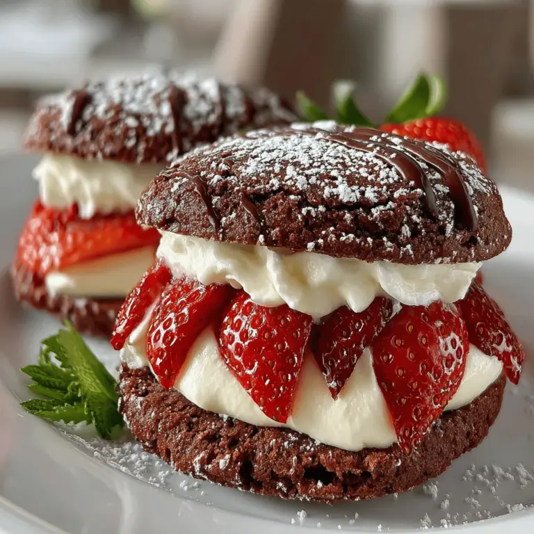 When summer rolls around, the craving for refreshing treats becomes almost irresistible. One such delightful creation that perfectly encapsulates the essence of summer is the Frosty Strawberry Delight Sandwich Coins. These sweet bites are not just a dessert; they are a symphony of flavors and textures, where the natural sweetness of fresh strawberries harmonizes beautifully with the rich, creamy whipped cream, all nestled between two decadent chocolate cookies.