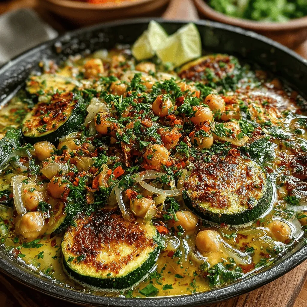 In the realm of nutritious and delicious meals, the Creamy Garlic Chickpea Zucchini Skillet stands out as a shining star. This dish is a culinary testament to the idea that healthy eating doesn’t have to compromise on flavor or satisfaction. By harmoniously blending the rich creaminess of coconut milk with the wholesome goodness of chickpeas and the fresh crunch of zucchini, this skillet meal delivers a delightful experience for your taste buds.