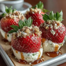 In a world where healthy eating and indulgence often seem at odds, the Strawberry Bliss Bites emerge as a delightful solution that embraces both joy and nutrition. Imagine sinking your teeth into a burst of fresh strawberries, perfectly paired with creamy Greek yogurt, creating a refreshing snack or dessert that feels like a treat but is packed with wholesome ingredients. Whether you’re hosting a summer gathering, looking for a quick snack to satisfy your sweet tooth, or preparing meal prep options for the week, these Strawberry Bliss Bites are versatile enough to cater to any occasion.