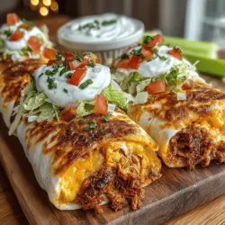 To create the heart of your Spicy Air Fryer Buffalo Chicken Wraps, you'll first need to prepare the chicken mixture. Start with cooked chicken that has been shredded. You can use rotisserie chicken for convenience or boil and shred your own chicken breasts. Here’s how to make the chicken mixture: