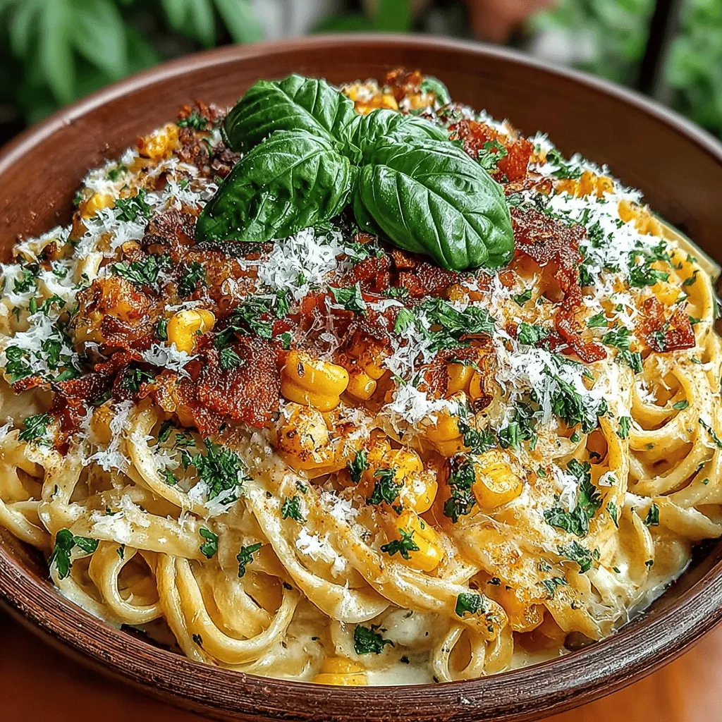 Creamy Roasted Corn Fettuccine Delight is a dish that elegantly marries the sweetness of fresh corn with the comforting richness of a creamy pasta sauce. This delightful recipe is not only a feast for the eyes but also a treat for the palate, showcasing a harmonious blend of flavors and textures that will leave any pasta enthusiast craving more. With its luxurious sauce enveloping strands of fettuccine, this dish is perfect for both casual weeknight dinners and special occasions when you want to impress family and friends.