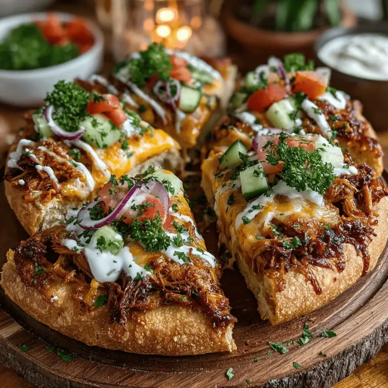 When it comes to culinary creativity, few dishes manage to marry two distinct cultures as seamlessly as Mini Chicken Shawarma Pita Pizzas. This innovative recipe takes the beloved flavors of traditional Middle Eastern shawarma and combines them with the comforting, universally adored concept of pizza. The result is a unique dish that is not only delicious but also packed with nutrition, making it an ideal option for busy weeknights or casual gatherings with friends and family.