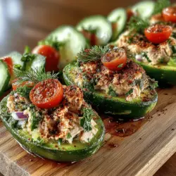 In the realm of healthy eating, "Tuna Boats" have emerged as an innovative and visually appealing meal option that caters to both taste and nutrition. These delightful creations are essentially hollowed-out halves of avocado filled with a savory tuna mixture, offering a perfect blend of creaminess and flavor. The Creamy Avocado Tuna Boats take this concept to another level, combining ripe avocados with nutritious tuna for a dish that is not only quick to prepare but also bursting with flavor.