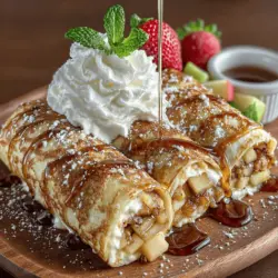 Imagine starting your day with a dish that combines the comforting flavors of a classic apple pie with the fluffy goodness of pancakes. Apple Pie Pancake Roll-Ups are a delightful fusion that brings together the best of both worlds, making breakfast feel like a special occasion. These roll-ups not only satisfy your sweet tooth but also offer a fun and interactive way to enjoy a meal, especially for families looking to spice up their weekend brunch or celebrate a special event.