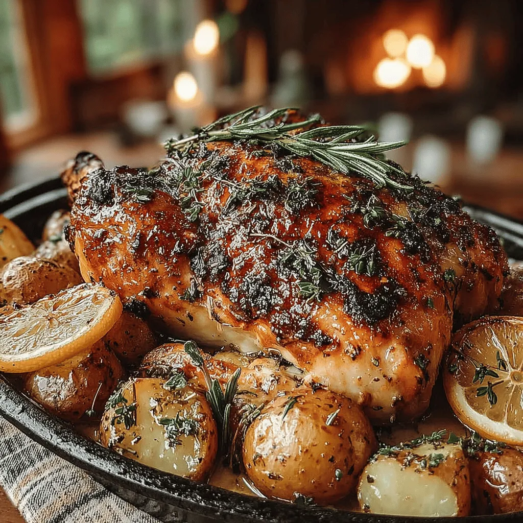 Herb Roasted Chicken with Baby Potatoes is a dish that resonates with home cooks and food enthusiasts alike, capturing the essence of comfort food. This beloved recipe combines the rich, savory flavors of roasted chicken with the tenderness of perfectly cooked baby potatoes, creating a meal that is both satisfying and delightful to the senses. The dish is not only popular for its taste but also for its ease of preparation, making it a favorite choice for family dinners, special occasions, or weeknight meals.