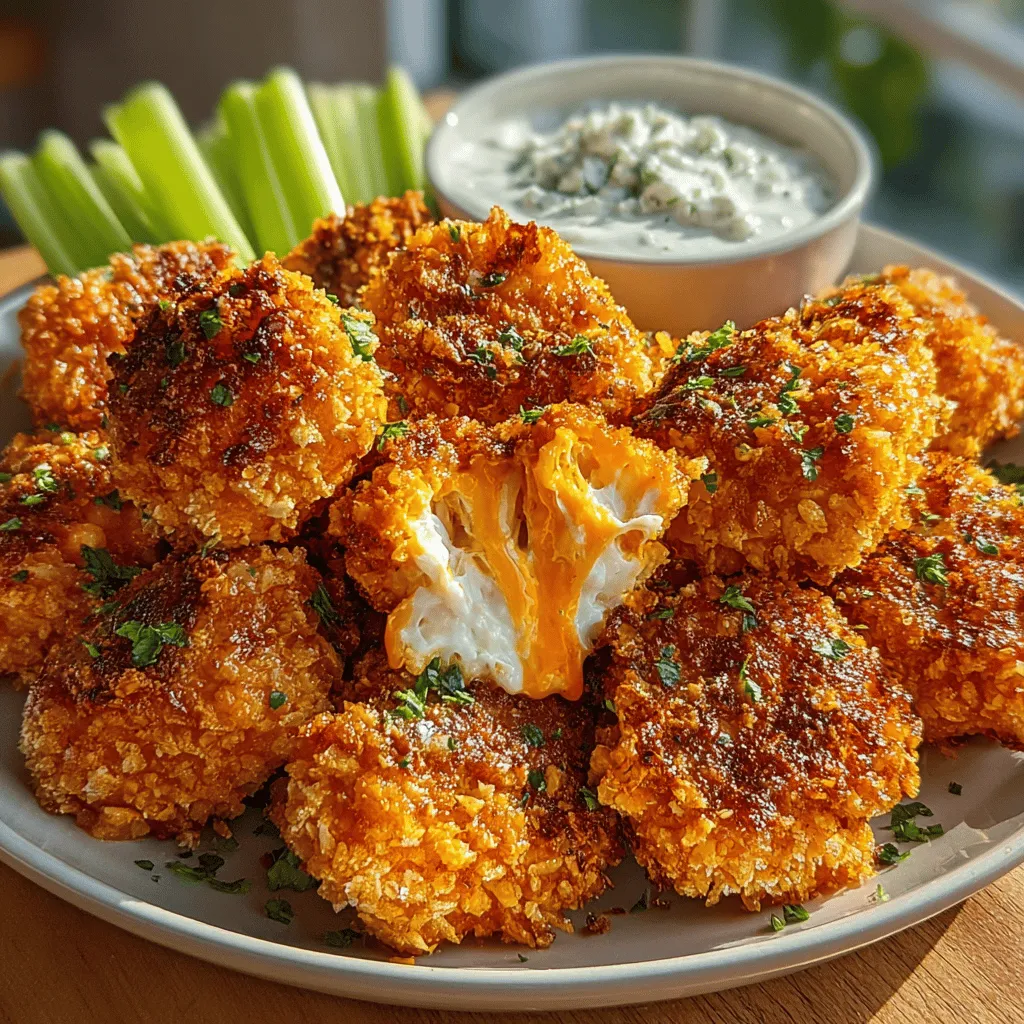 At their core, Buffalo chicken bites are simply chunks of chicken that are marinated in a spicy sauce and then cooked until crispy. Traditionally, they are made with chicken wings, but the bite-sized versions allow for easier snacking and serving. Originating from Buffalo, New York, the sauce itself is a blend of hot sauce and melted butter, creating a fiery and tangy flavor that is both bold and addictive. The birth of Buffalo sauce dates back to 1964 at the Anchor Bar in Buffalo, where it was initially served as a late-night snack for patrons. Since then, it has become a staple in American cuisine, particularly popular during sporting events, parties, and family gatherings.