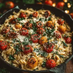 One-Pan Garlic Parmesan Orzo Recipe