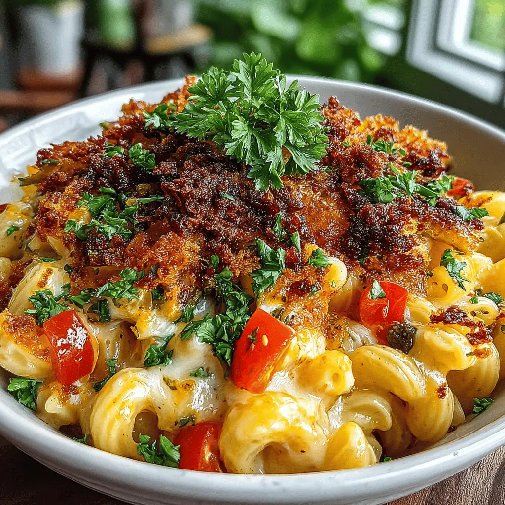 Creamy Hatch Chili Mac and Cheese is a delightful twist on a beloved classic that combines the comforting warmth of mac and cheese with the smoky, spicy kick of Hatch green chiles. This dish not only satisfies your cheesy cravings but also introduces a depth of flavor that elevates it beyond the ordinary. The addition of Hatch chiles brings an exciting element that can transform a simple meal into a flavorful fiesta. Whether you're preparing a family dinner or hosting a gathering, this recipe promises to be a crowd-pleaser, offering a unique take on a classic favorite.