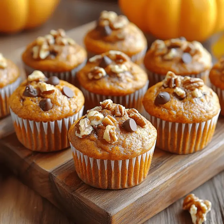 Exploring the comforting flavors of autumn is a delightful experience, and what better way to embrace the season than with a batch of warm, fragrant Pumpkin Banana Mini Muffins? This recipe beautifully combines the richness of pumpkin with the sweetness of ripe bananas, creating a treat that's perfect for breakfast, an afternoon snack, or even dessert. With simple ingredients and easy preparation, these mini muffins are sure to become a favorite in your household.