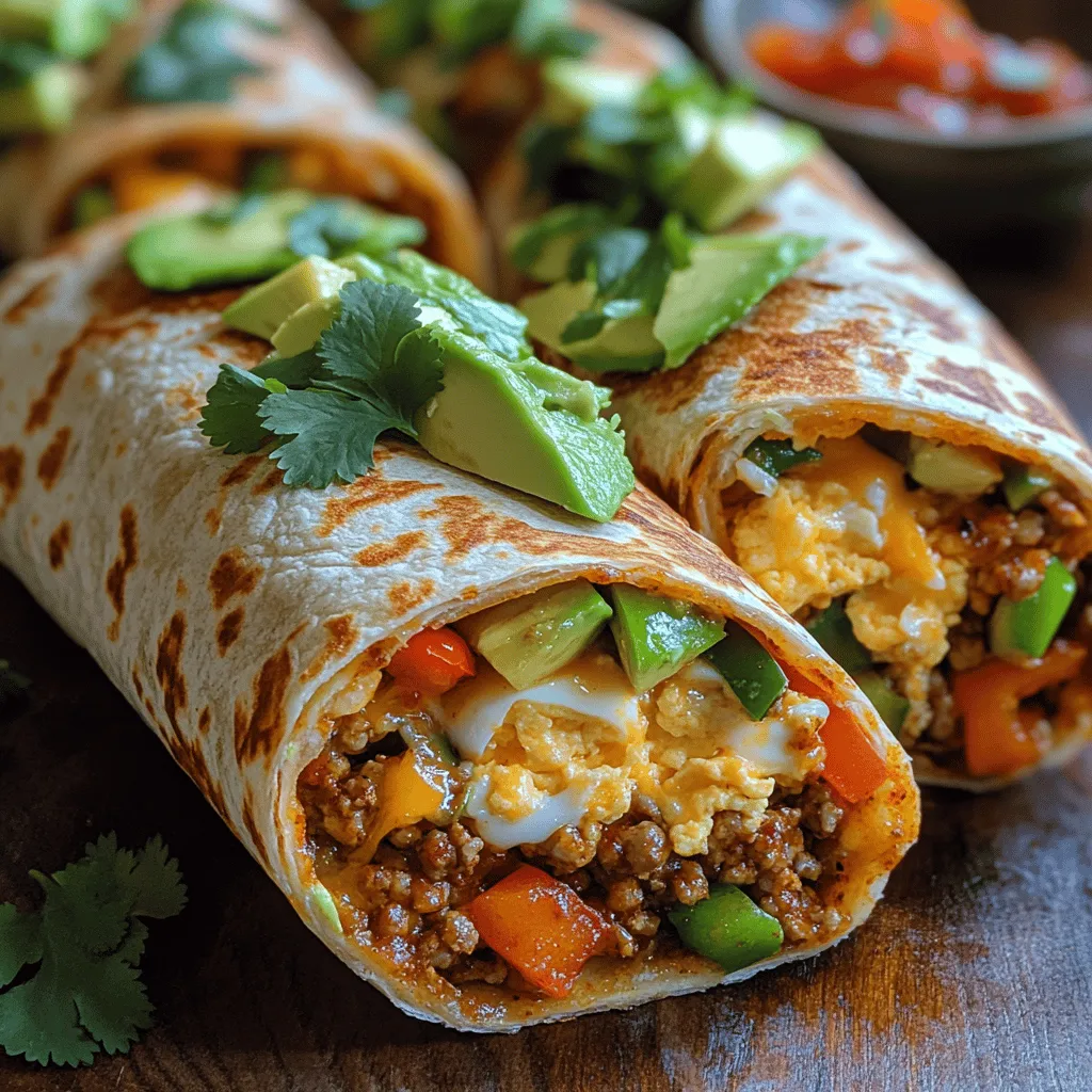 Breakfast wraps have become a go-to meal for those seeking a convenient and nutritious option to kickstart their day. They are easy to prepare, portable, and can be filled with a variety of ingredients to suit personal tastes and dietary needs. Among the myriad of breakfast wrap recipes available, the Spicy Hatch Chili Turkey Breakfast Wraps stand out as a delicious fusion of flavors and textures. This dish combines lean ground turkey, the vibrant heat of hatch green chiles, and a medley of fresh vegetables, all enveloped in a warm tortilla, making it an ideal choice for a satisfying morning meal.