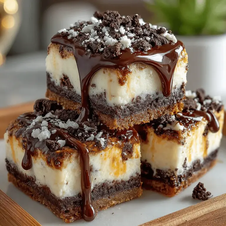 No-bake desserts have carved out a special place in the hearts of dessert lovers everywhere. Their effortless preparation and the delightful results make them a favorite among both novice and experienced bakers. One standout recipe that embodies this appeal is the Oreo Delight No-Bake Cheesecake Bars. These bars are not just a treat for the taste buds; they are a visual spectacle that is sure to impress friends and family alike.