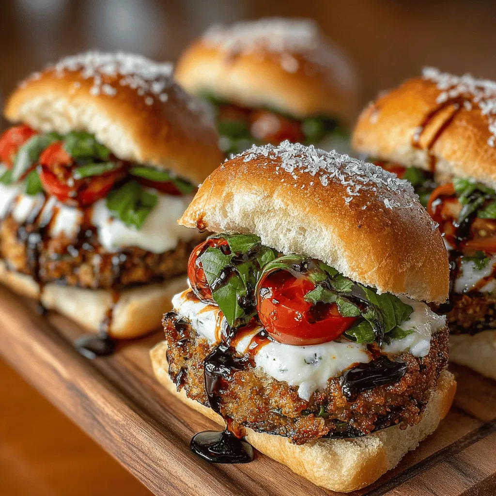 Mini Caprese Eggplant Sliders are a delightful twist on the classic Caprese salad, merging fresh, vibrant flavors with a satisfying texture that is sure to please any palate. Whether you're hosting a gathering or simply looking for a light lunch option, these sliders are not only visually appealing but also packed with nutrients. They make for an exceptional appetizer, combining the rich taste of eggplant with the freshness of mozzarella, tomatoes, and basil, all drizzled with a tangy balsamic glaze. In this article, we will guide you through the process of creating these delicious sliders, highlighting each step along with the health benefits of the ingredients used.