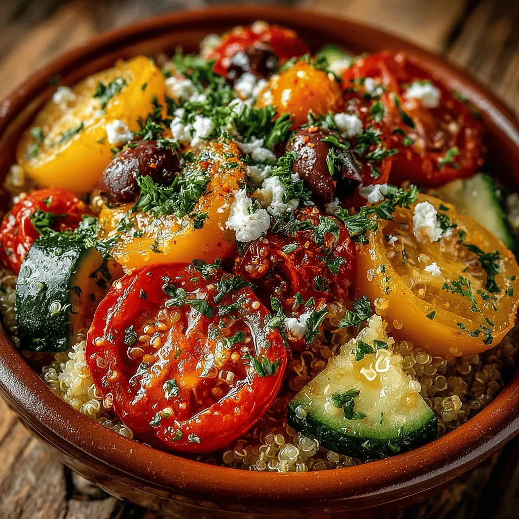 In the realm of healthy eating, few dishes stand out as vibrantly and deliciously as the Mediterranean Quinoa Salad Bowl. This dish embodies the essence of the Mediterranean diet, celebrated not just for its taste but also for its impressive nutritional profile. The combination of fresh ingredients, wholesome grains, and zesty flavors makes this salad a standout choice for anyone looking to maintain a healthy lifestyle without sacrificing flavor. Packed with nutrients, the Mediterranean Quinoa Salad Bowl is an ideal option for lunch or a light dinner, offering a satisfying meal that fuels the body and delights the palate.