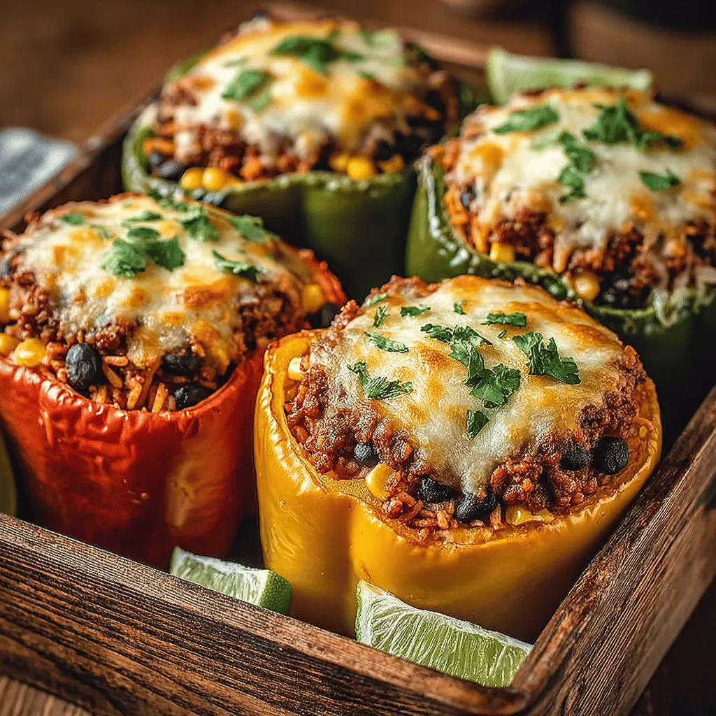 Taco-stuffed bell peppers are a delightful and nutritious twist on traditional tacos. This innovative dish marries the vibrant flavors of your favorite taco fillings with the wholesome goodness of bell peppers, creating a colorful and satisfying meal. As a versatile recipe, taco-stuffed bell peppers can cater to various dietary preferences and can be easily customized to suit individual tastes. Whether you’re searching for a quick weeknight dinner or a fun dish to impress your guests, taco-stuffed bell peppers are sure to be a hit at the dinner table.