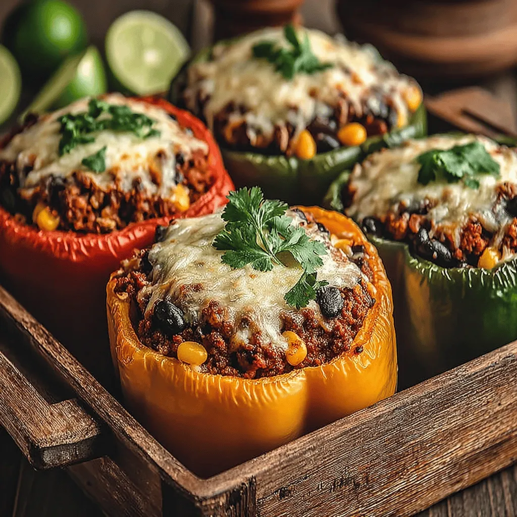 Taco-stuffed bell peppers are a delightful and nutritious twist on traditional tacos. This innovative dish marries the vibrant flavors of your favorite taco fillings with the wholesome goodness of bell peppers, creating a colorful and satisfying meal. As a versatile recipe, taco-stuffed bell peppers can cater to various dietary preferences and can be easily customized to suit individual tastes. Whether you’re searching for a quick weeknight dinner or a fun dish to impress your guests, taco-stuffed bell peppers are sure to be a hit at the dinner table.