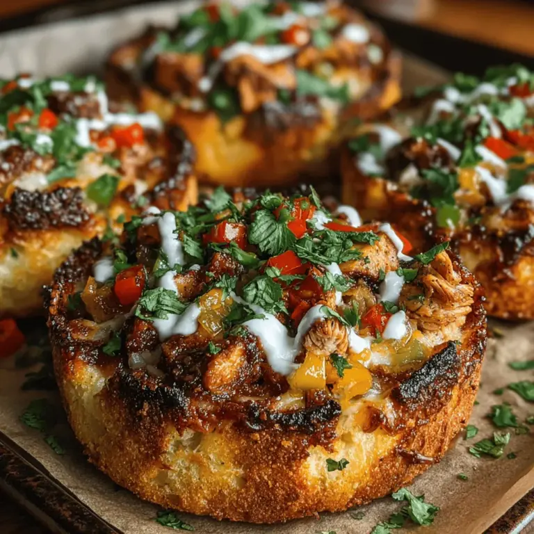 Mini Chicken Fajita Pizza Bites are the ultimate fusion snack, combining the beloved flavors of chicken fajitas with the comforting familiarity of pizza. This delightful recipe is not only easy to prepare but also offers an explosion of taste that appeals to everyone—from children to adults. In today’s fast-paced world, quick and delicious snacks are essential for gatherings, family meals, or casual get-togethers, and these pizza bites fit the bill perfectly.