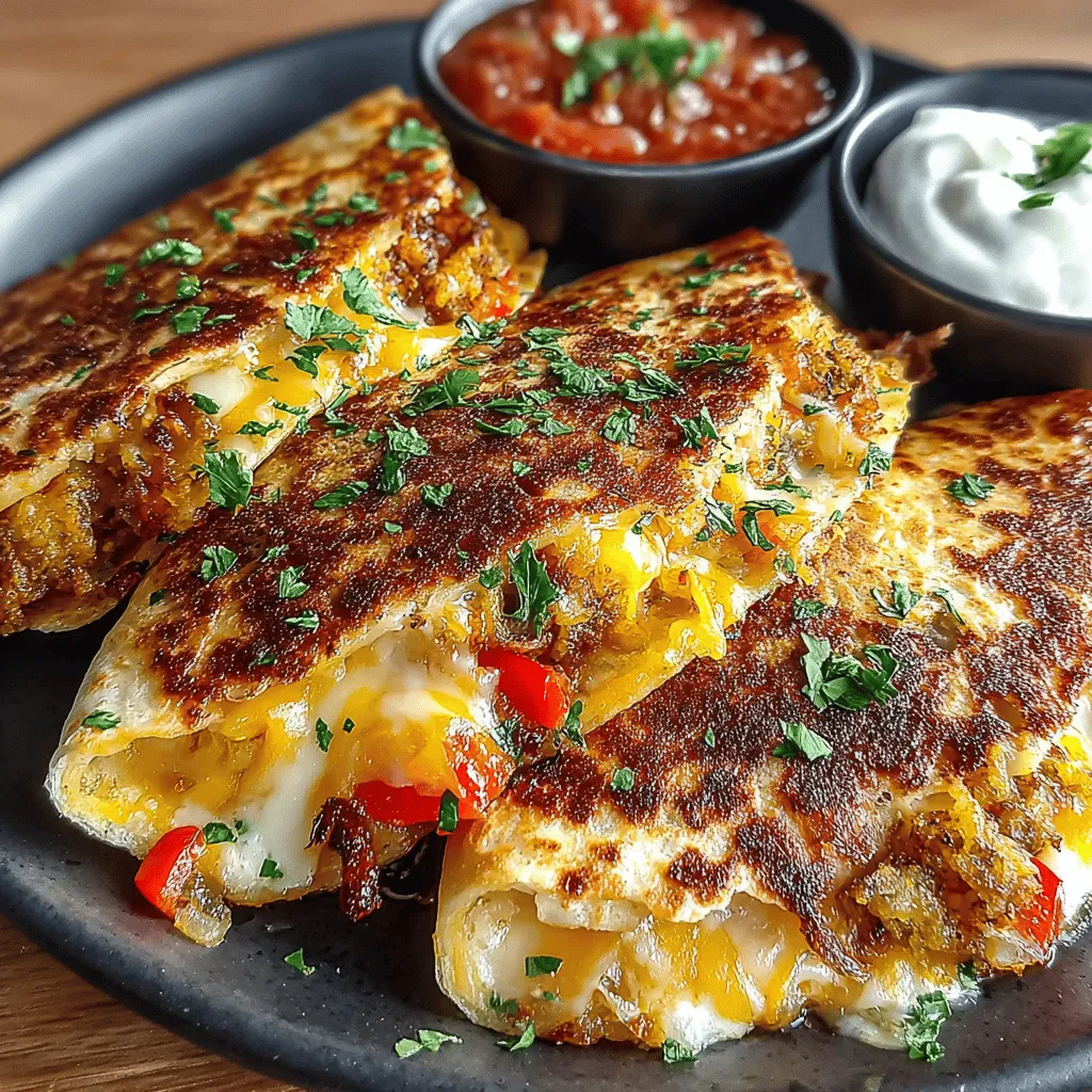 In the realm of comfort food, few dishes can match the mouthwatering appeal of quesadillas. These versatile treats, often filled with gooey cheese and a variety of savory ingredients, have won hearts across the globe. Among the many variations, the Spicy Sunrise Green Chili Quesadilla stands out as a vibrant twist on the classic. This recipe is not only quick to whip up but also bursts with flavor, making it an ideal option for breakfast, lunch, or a satisfying snack at any time of the day. In this article, we’ll delve into the essential ingredients that make this quesadilla a must-try, provide step-by-step instructions for preparation, and share some creative serving ideas to enhance your culinary adventure.