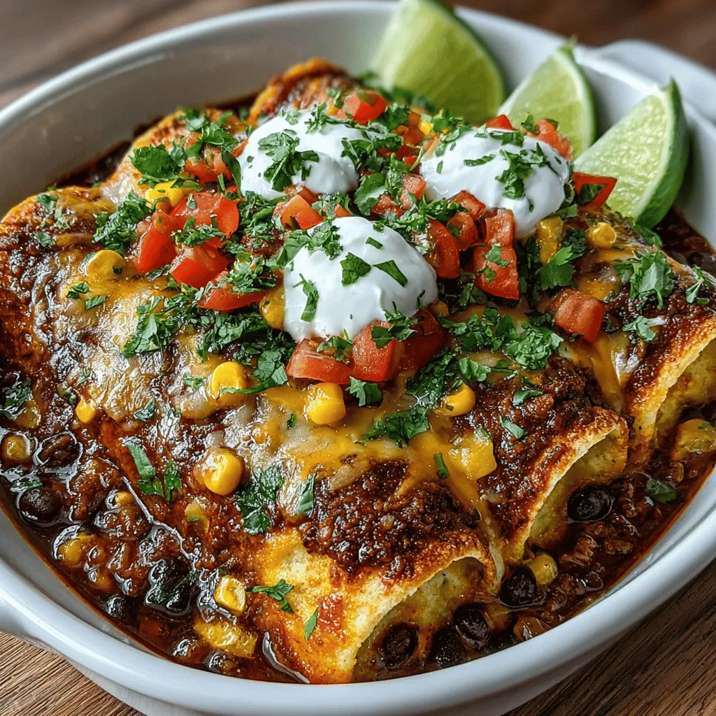 Slow Cooker Creamy Veggie Enchiladas offer a delicious fusion of flavors and textures, making them a favorite among both vegetarians and meat-eaters. This satisfying dish stands out for its creamy sauce enveloping a vibrant mix of vegetables, making it an appealing option for any meal occasion, whether it be a busy weeknight or a cozy gathering with friends and family. The beauty of this recipe lies not only in its rich taste but also in its adaptability—feel free to swap out ingredients based on your preferences or what you have on hand.
