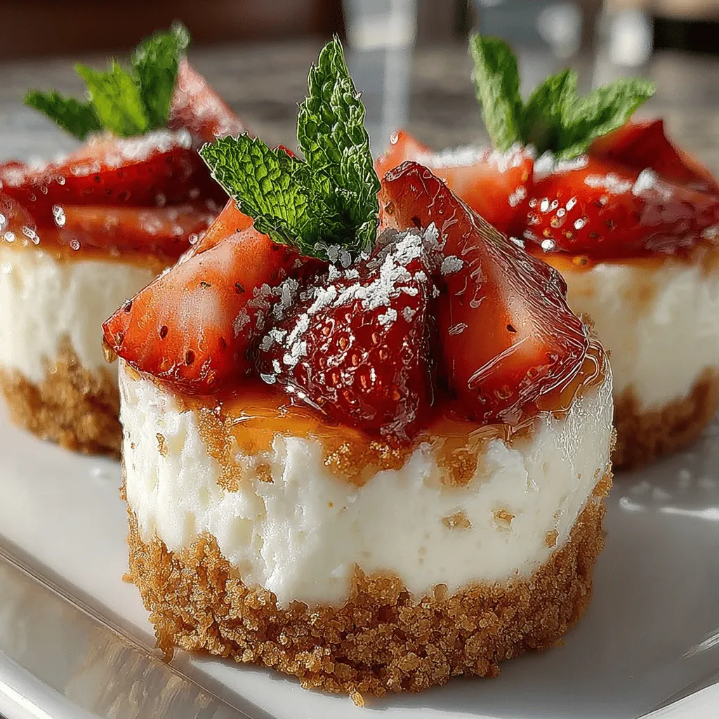 To create a delicious base for your Strawberry Bliss No-Bake Cheesecake Cups, you’ll need to focus on achieving the right texture and firmness. Start by gathering your crust ingredients: crushed graham crackers, melted butter, and a touch of sugar. The graham crackers provide a sweet, crunchy texture, while the butter binds the mixture together to create a firm base.