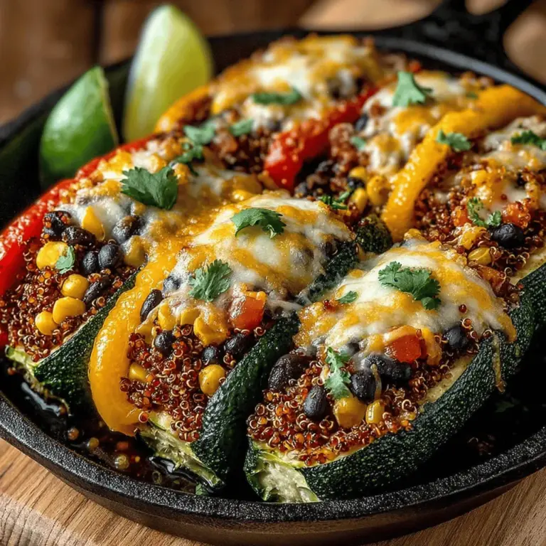 Pairing your zesty stuffed zucchini and bell peppers with complementary side dishes can elevate your meal. A fresh green salad tossed with a light vinaigrette can provide a refreshing contrast to the savory stuffed vegetables. Alternatively, serve the dish with a side of fluffy quinoa or brown rice to create a more substantial meal. These whole grains not only enhance the nutritional value but also absorb the flavors of the stuffing.