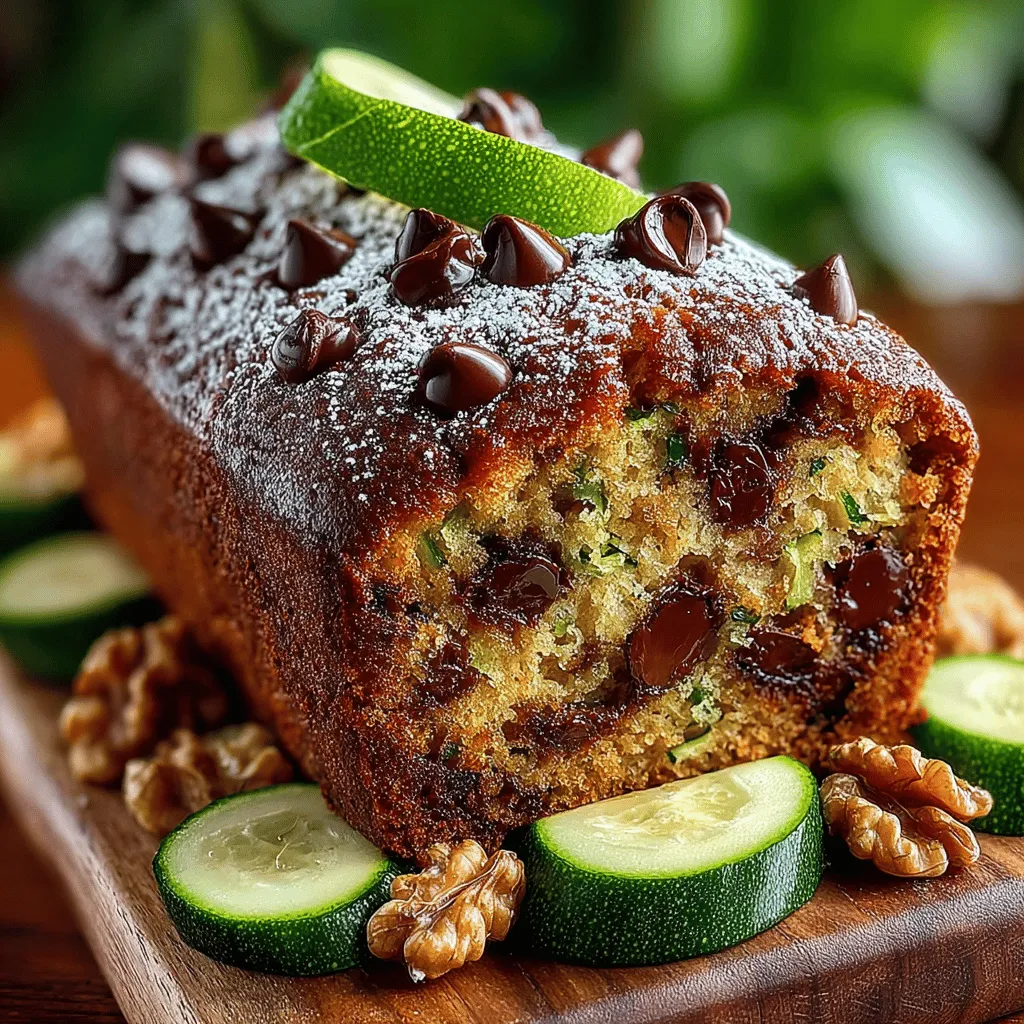 Zucchini bread has become a beloved staple in home baking, cherished for its moist texture and delightful flavor. This versatile quick bread can be enjoyed as a breakfast treat, an afternoon snack, or even as a dessert. Among the many variations of this classic recipe, Chewy Chocolate Chip Zucchini Bread stands out not just for its rich chocolatey goodness but also for its unique chewy texture that captivates both chocolate lovers and health-conscious bakers alike. This recipe introduces a delicious blend of chocolate and zucchini, allowing you to indulge in a sweet treat while sneaking in some nutritious veggies.