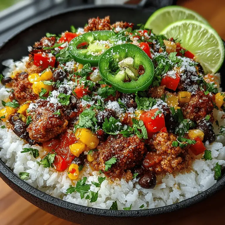 If you're looking for a dish that combines convenience, flavor, and healthy ingredients, look no further than Sweet & Spicy Turkey Heaven Bowls. This recipe is a delightful fusion of sweet and savory flavors, with ground turkey serving as the star. The balance of sweetness from the chili sauce is perfectly complemented by a kick of spice, creating a satisfying meal that excites the palate. Not only is this dish packed with flavor, but it also provides an abundance of nutritional benefits, making it an excellent choice for a wholesome dinner.