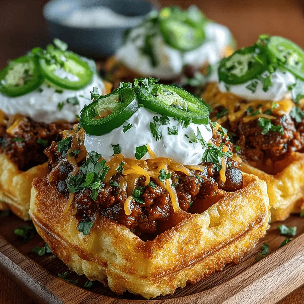 Chili Cheese Cornbread Waffle Sliders are a delightful culinary creation that masterfully blends the comforting flavors of cornbread, zesty chili, and gooey cheese into a fun and portable dish. This innovative recipe takes the best elements of classic comfort food and reimagines them in a way that is perfect for casual gatherings, game day festivities, or a cozy family meal at home. The combination of sweet and savory cornbread waffles paired with hearty chili creates a satisfying experience that will leave your guests coming back for more.
