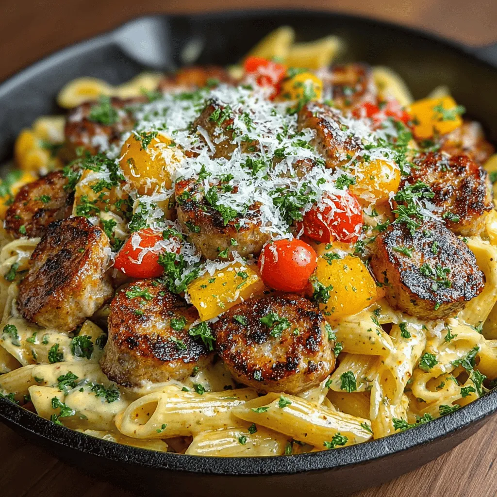 If you're on the lookout for a dish that brings both comfort and flavor to your dinner table, look no further than the Creamy Cajun Sausage Pasta Skillet. This delightful recipe combines the hearty goodness of pasta with the vibrant, bold flavors characteristic of Cajun cuisine, making it a favorite among food lovers who appreciate a bit of spice in their meals. The marriage of creamy sauce, aromatic spices, and succulent sausage creates a dish that is not only satisfying to the palate but also visually appealing.