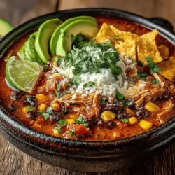 Zesty Slow Cooker Chicken Tortilla Soup