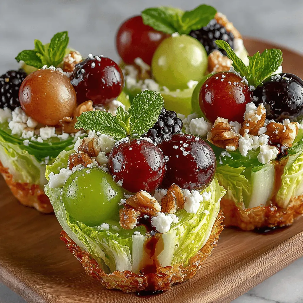As the sun shines and the days grow warmer, there's nothing quite like a refreshing, healthy appetizer or side dish to elevate your gatherings. Enter Grape & Cheese Salad Cups, a delightful fusion of flavors and textures that promises to please both the palate and the eye. This recipe not only showcases the vibrant colors of fresh ingredients but also provides a balance of sweet, savory, and crunchy elements that make it a standout choice for any occasion.