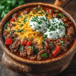 Robust Comfort: Hearty Beef Chili with Beans