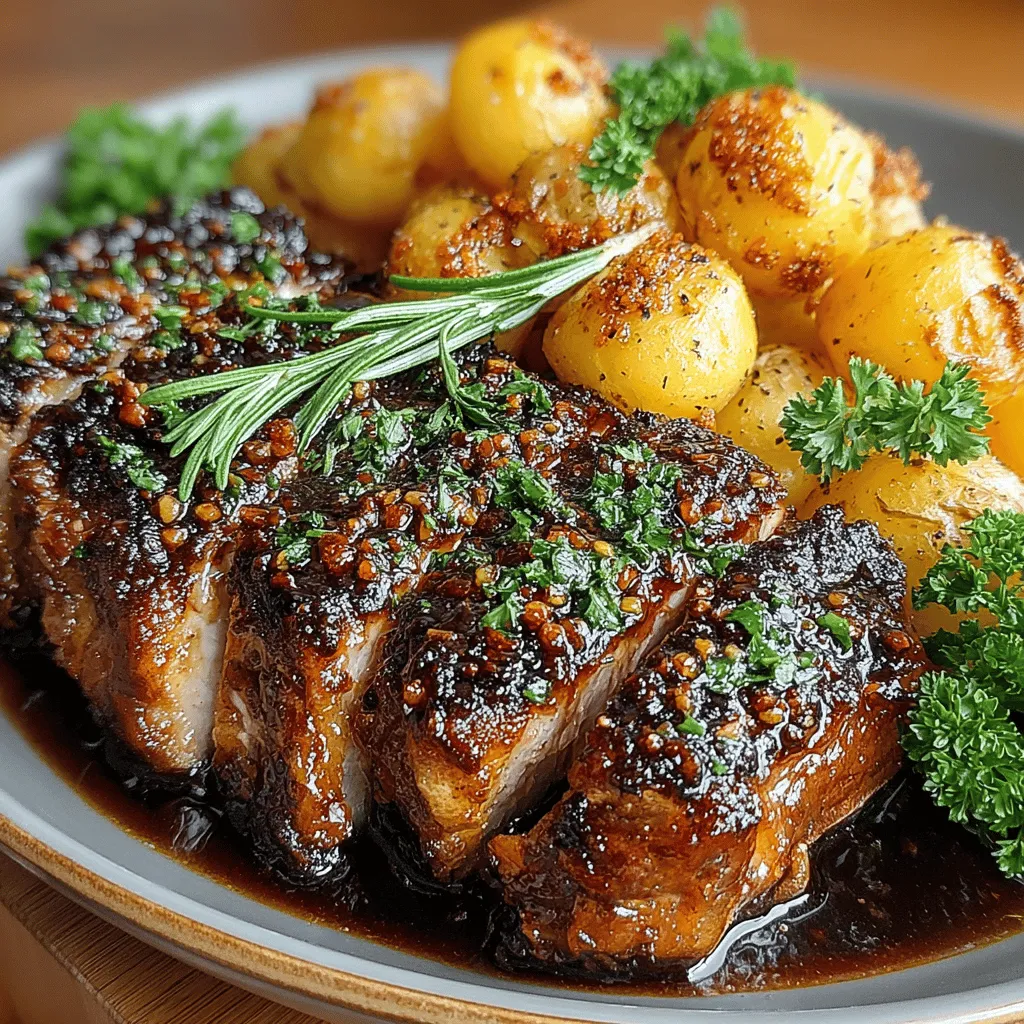 In the realm of weeknight dinners and special occasion feasts, few dishes can compete with the allure of Sweet & Savory Honey Garlic Pork Chops. This recipe perfectly encapsulates the harmonious blend of sweet and savory flavors that tantalize the palate, making it an instant favorite among family and friends. With succulent pork chops glazed in a rich honey garlic sauce and accompanied by crispy roasted potatoes, this dish is not only delightful but also remarkably easy to prepare. It is the ideal choice for anyone seeking a quick yet impressive meal that can elevate a regular evening into something extraordinary.