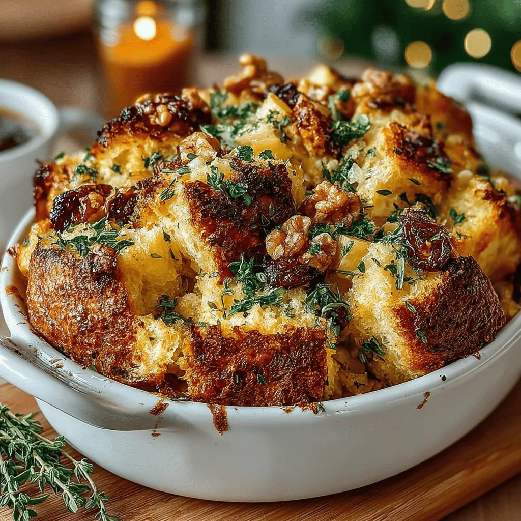 Stuffing has long held a cherished place in culinary traditions across the globe, especially during festive seasons and family gatherings. Originating from the practice of "stuffing" meat with a mixture of flavorful ingredients, this dish has evolved into a versatile side that complements a variety of meals. Whether it graces the Thanksgiving table or appears on a winter holiday spread, stuffing is synonymous with warmth, comfort, and a sense of togetherness. In this article, we introduce a delightful twist on this classic dish: Savory Roasted Apple Sage Stuffing. This recipe is not only a celebration of traditional flavors but also a testament to the beauty of seasonal ingredients.