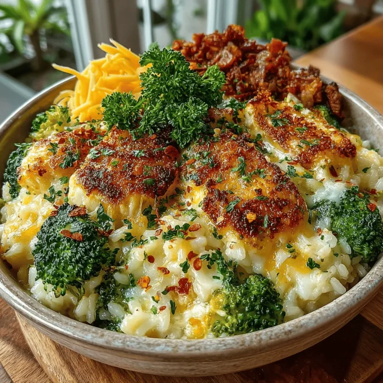 In a world where mealtime often feels rushed and uninspired, the Broccoli Bliss Cheesy Rice Casserole stands out as a beacon of comfort and nutrition. This dish marries the earthy flavors of broccoli with the creamy richness of cheese and the wholesome heartiness of brown rice, creating a culinary experience that is both satisfying and nourishing. The appeal of this casserole lies not only in its delightful taste but also in its ability to bring families and friends together around the dinner table, making it the perfect addition to any gathering or weeknight meal.