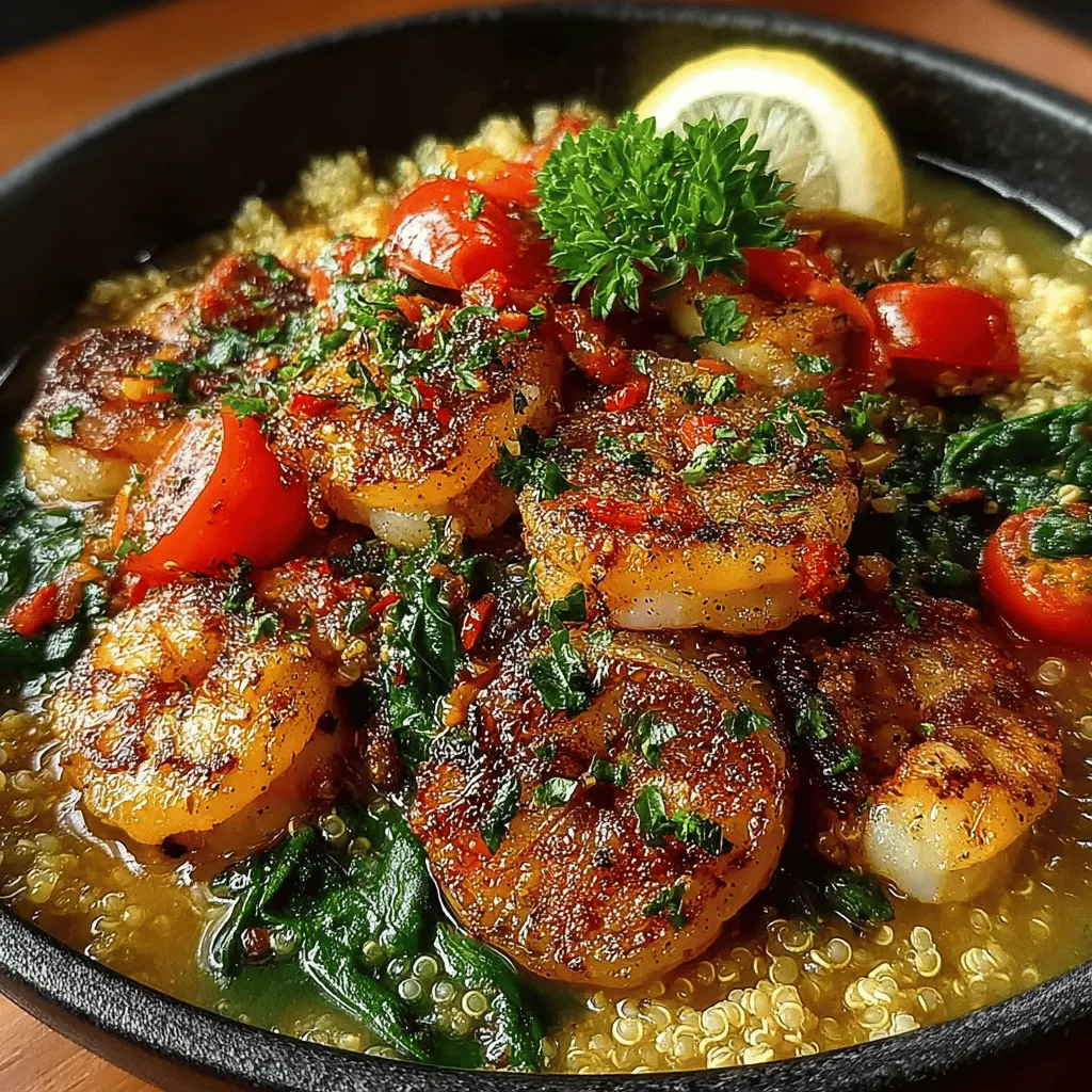 In the realm of healthy cooking, few dishes stand out quite like the Quick Garlic Shrimp and Quinoa Bowl. This vibrant recipe marries the succulent taste of shrimp with the nutty flavor of quinoa, resulting in a dish that is not only delicious but also packed with nutritional benefits. Perfect for busy weeknights or a light lunch, this bowl is designed to be prepared in a flash, making it an ideal option for those who crave wholesome meals without spending hours in the kitchen.