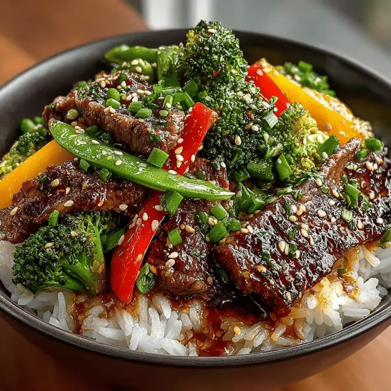 Sizzling Beef & Veggie Delight is a dish that tantalizes the taste buds and warms the soul. Known for its vibrant colors and mouth-watering aroma, this stir-fry captures the essence of fresh ingredients and bold flavors. The combination of tender beef and crisp vegetables creates a delightful contrast in both texture and taste, making it a favorite among home cooks and food enthusiasts alike. Whether you’re looking for a quick weeknight dinner or a show-stopping dish for entertaining, this recipe delivers on every front.