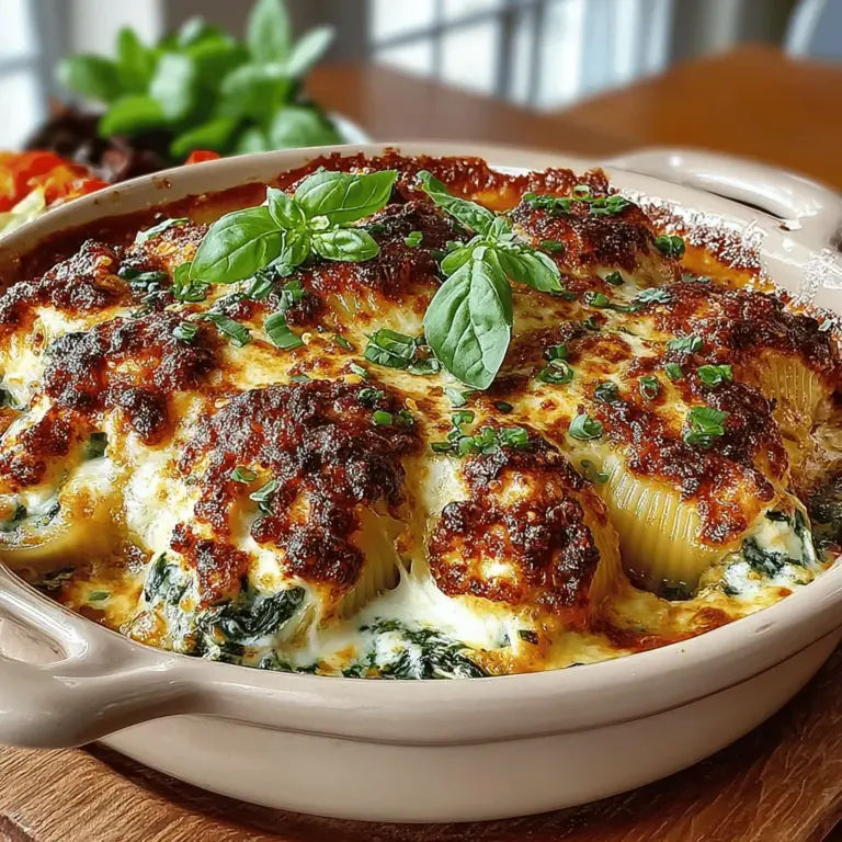 In the world of comfort food, few dishes can rival the heartwarming appeal of stuffed pasta. Spinach & Cheese Paradise Stuffed Shells bring together the richness of creamy cheeses and the vibrant flavor of fresh spinach, all enveloped in tender pasta shells. This dish is not just a culinary delight; it also serves as a nutritious option for families and gatherings. With its unique blend of flavors and textures, this recipe has become a favorite among many, offering both satisfaction and nourishment.