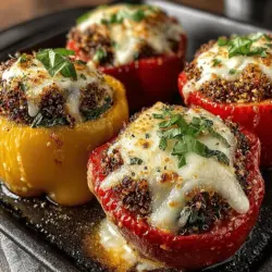 Stuffed peppers have carved out a beloved niche in home cooking, celebrated not only for their vibrant presentation but also for their incredible versatility and nutritional benefits. These colorful vessels offer a delicious way to incorporate a variety of wholesome ingredients into one cohesive dish, making them a fantastic option for any meal, whether it's a casual family dinner or an impressive gathering with friends. The combination of savory ground turkey and fresh spinach in our stuffed pepper recipe creates a flavor profile that is both hearty and satisfying, while also being light and nutritious.