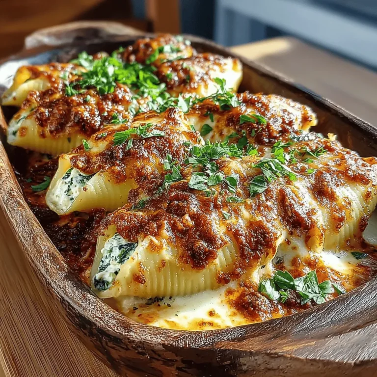 Comfort food holds a special place in our hearts, and pasta dishes often top the list for their warmth and heartiness. Among these beloved recipes, Cheesy Chicken and Spinach Stuffed Shells stand out as a family-friendly favorite. This dish combines rich, savory flavors with nutritious ingredients to create a well-rounded meal that everyone will enjoy. The protein-rich chicken pairs beautifully with the fresh, leafy spinach, making it not only delicious but also a wholesome option for busy weeknights or special gatherings.
