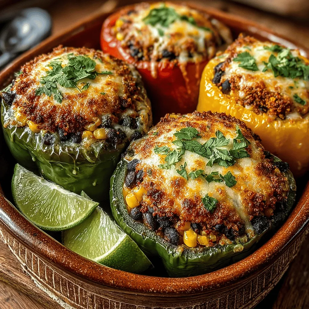 Stuffed peppers are a culinary classic renowned for their versatility and ability to adapt to a plethora of ingredients and flavor profiles. This dish not only pleases the palate but also serves as a canvas for creativity in the kitchen. When it comes to healthy eating, Savory Quinoa and Black Bean Stuffed Peppers stand out as a brilliant option. This recipe is an excellent way to fuse taste with nutrition, offering a meal that is satisfying and wholesome.