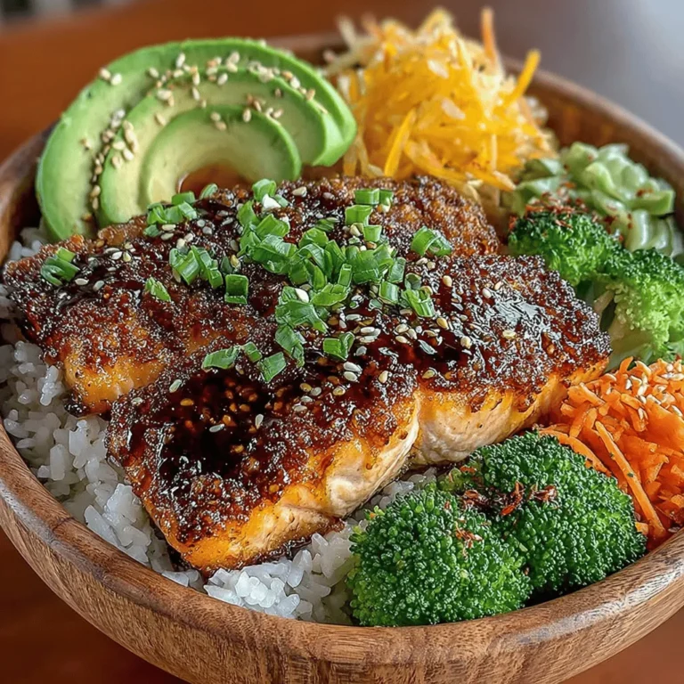 Sweet and Savory Honey Garlic Salmon Bowls are more than just a meal; they represent a harmonious blend of flavor, nutrition, and convenience. This dish beautifully marries the rich, buttery taste of salmon with the delightful sweetness of honey and the aromatic essence of garlic, creating a taste sensation that is both satisfying and heart-healthy. Perfect for busy weeknights or special occasions, these bowls are not only visually stunning but also offer a well-rounded, nutritious option that can cater to various dietary preferences.